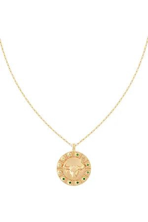 Astrid & Miyu Bold Zodiac Pendant Necklace