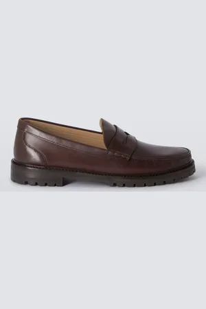 John Lewis Cornell Leather Cleated Sole Loafers