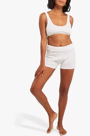 Nudea The Dipped Front Organic Cotton Blend Bralette
