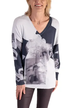 Chesca Photographic Print Jumper