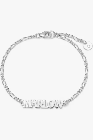 Daisy London Personalised Nameplate Figaro Chain Bracelet