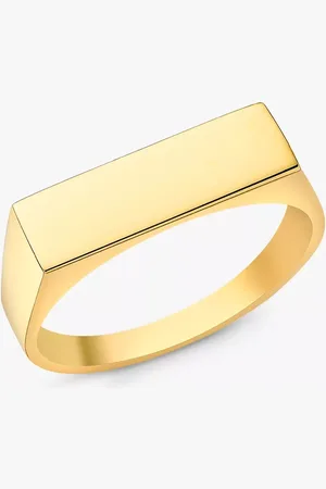 IBB Personalised 9ct Unisex Rectangular Signet Ring