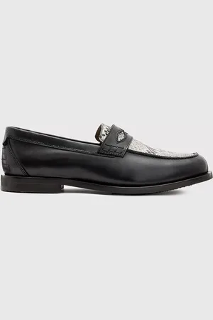 AllSaints Harmon Leather Snakeskin Loafers