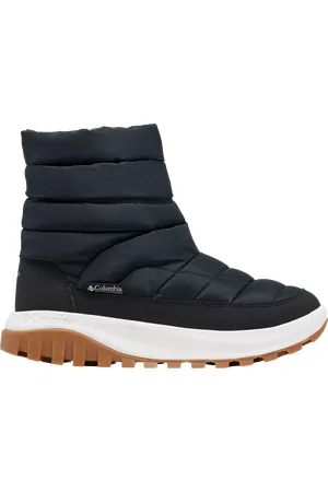 Columbia Snowtrot Insulated Waterproof Snow Boots, Black/Sea Salt