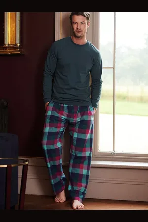 British Boxers Check Brushed Cotton Pyjama Trousers