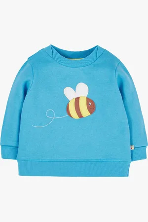 Frugi Baby Switch Easy On Bee Applique Organic Cotton Jumper
