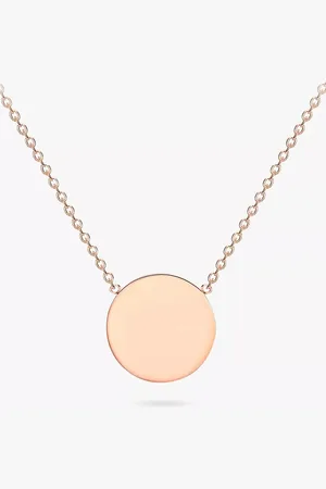 IBB Personalised 9ct Single Disc Pendant Necklace