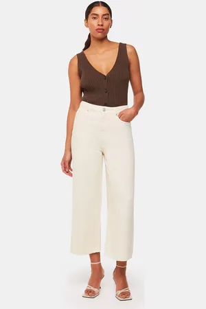 Whistles Wide Leg Cropped Jeans
