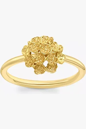 London Road 9ct Yellow Posy Ring, , N