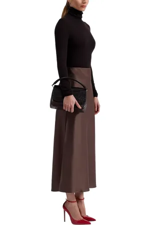 By Malina Aubree Satin Skirt