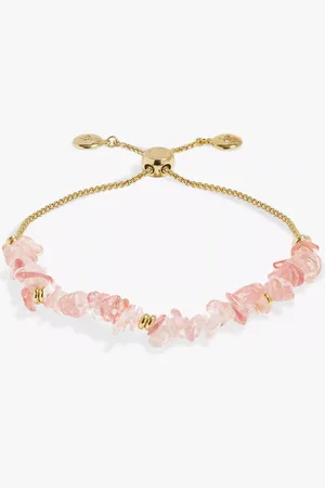 Joma Jewellery Manifestones Watermelon Stone Slider Bracelet
