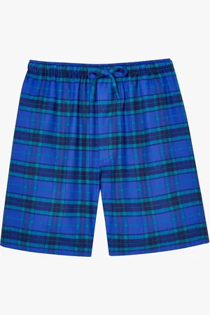 British Boxers Tartan Brushed Cotton Pyjama Shorts