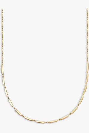 ASTLEY CLARKE Beaded and Flat Link Chain Necklace