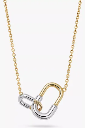 ASTLEY CLARKE Aurora U-Hoop Link 18ct Yellow Gold & Sterling Silver Pendant Necklace