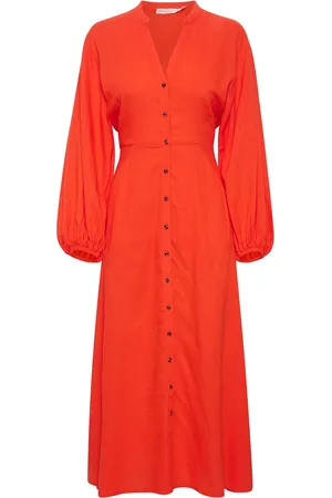 INWEAR Pattie Cropped Sleeve Midi Dress
