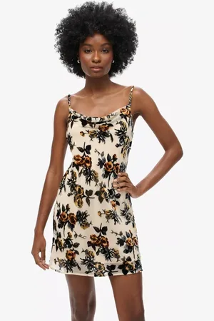 Superdry Devore Cowl Neck Mini Slip Dress