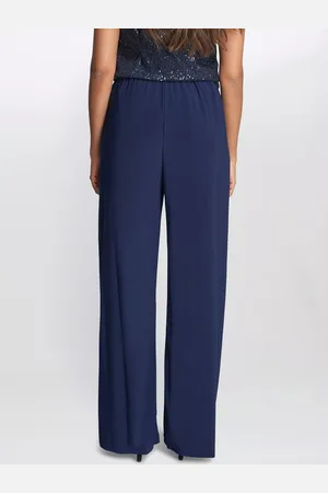 Gina Bacconi Sharlene Matte Jersey Straight Leg Trousers