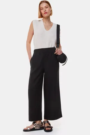 Whistles Linen Wide Leg Pocket Trousers