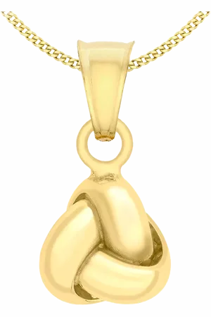 IBB 18ct Triple Knot Pendant Necklace