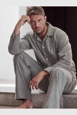 British Boxers Herringbone Brushed Cotton Pyjamas