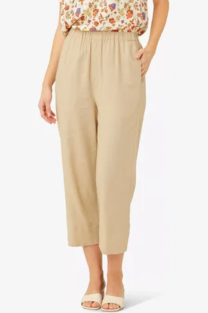 Noa Noa Amira Cropped Linen Blend Trousers