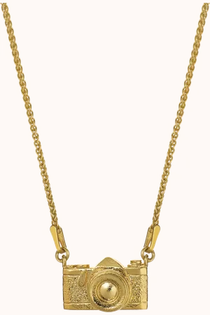 Alex Monroe In-line Vintage Camera Pendant Necklace