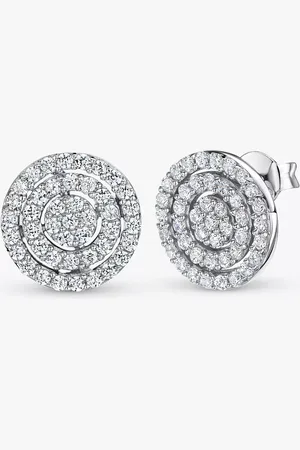 JOOLS by Jenny Brown Concentric Circles Cibic Zirconia Stud Earrings