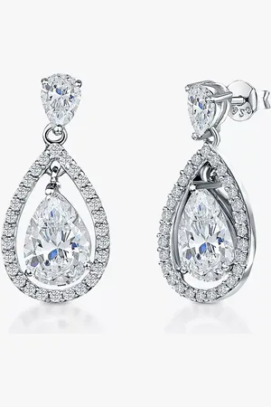 JOOLS by Jenny Brown Pavé Surround Tear Drop Earrings