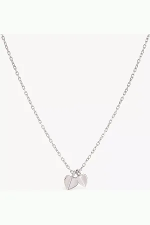 Dinny Hall Bijou Folded Hearts Pendant Necklace