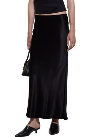 Sisley Satin Maxi Skirt