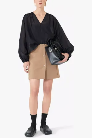 Lovechild Genna Button Mini Skirt