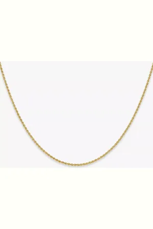 IBB 9ct Yellow Hollow Long Rope Chain Necklace