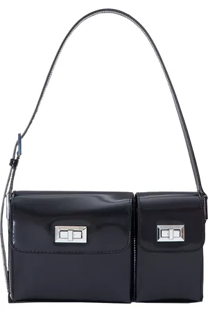 By Far Billy Semi Patent Leather Shoulder Bag