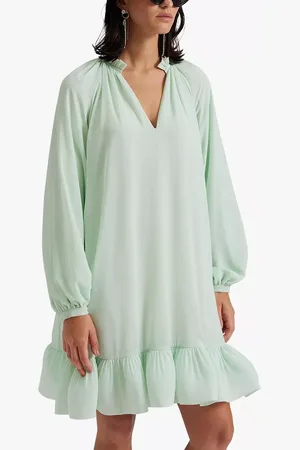 By Malina Alva Frill Hem Mini Dress