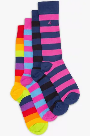 Swole Panda Pride Stripe Bamboo Socks, Pack of 4