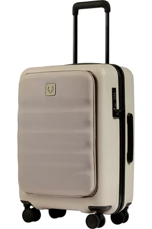 Antler Icon Stripe Pocket 4-Wheel 56cm Cabin Case, Green
