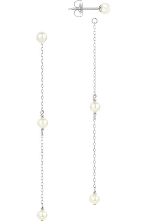 Claudia Bradby Pearl Chain Drop Earrings