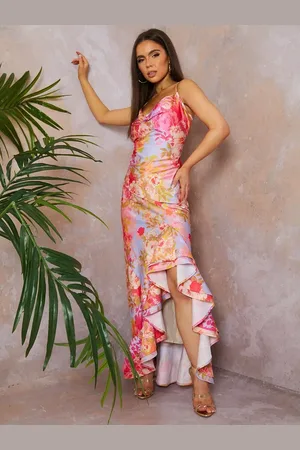 Chi Chi London Ruffle Hem Maxi Dress