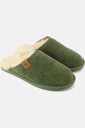 British Boxers Sheepskin & Suede Slippers