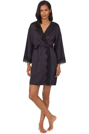 Ralph Lauren Lauren Satin Kimono Lace Robe