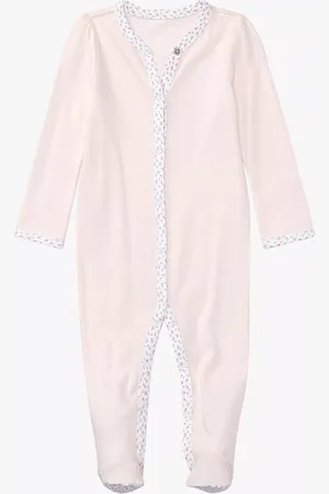 Ralph Lauren Baby Rose Bud Trim Coverall