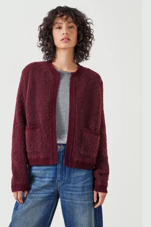 Hush Puppies Tai Boucle Open Neck Cardigan
