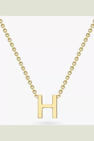 IBB 9ct Yellow Gold Initial Necklace