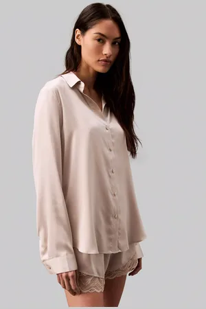 Calvin Klein Satin Long Sleeve Shirt