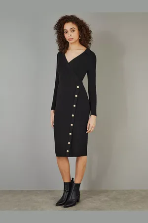 Yumi Knitted Bodycon Midi Dress