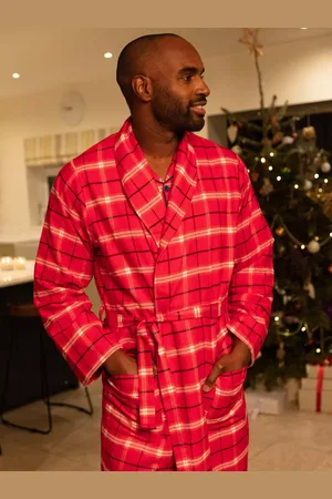 Cyberjammies Noel Check Long Dressing Gown