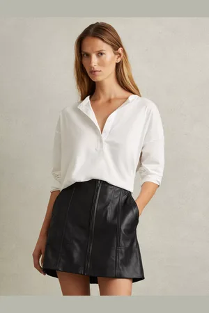 Reiss Daria Leather Mini Skirt