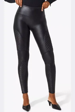 Spanx Moto Faux Leather Leggings