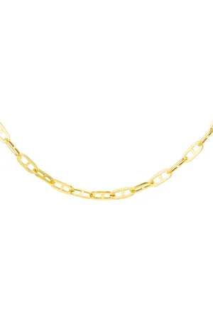 IBB 9ct Small Square Rambo Chain Necklace