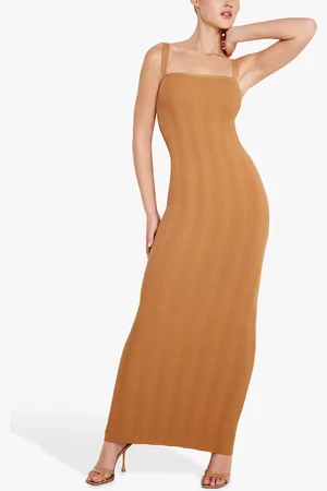 GOOD AMERICAN Ribbed Knit Maxi Dress